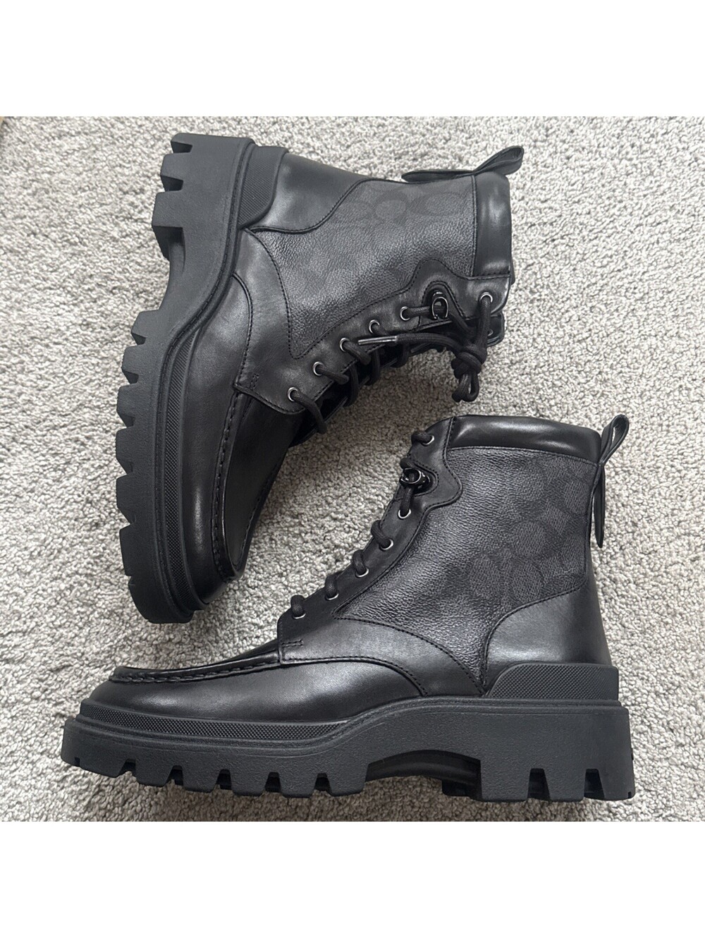 Coach CNMR Sig Boot – Model CW685 – Men’s Size 7D – Black – New Without Box